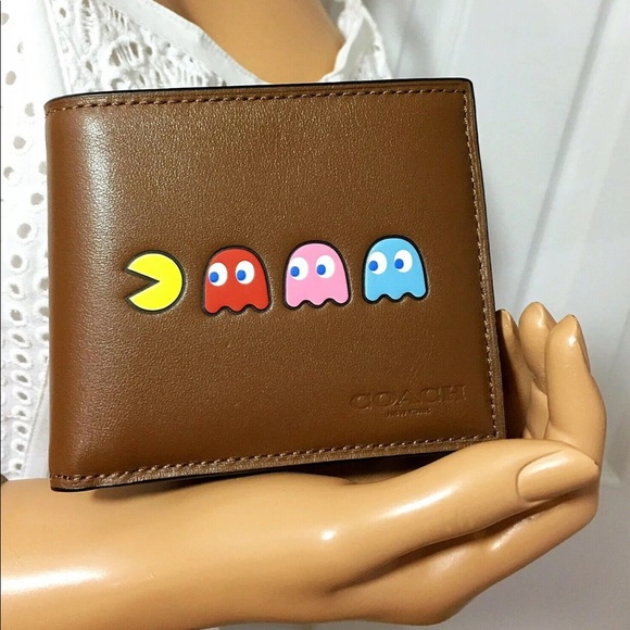 Coach Ltd Pac-Man Leather Billfold ID Wallet NWT - Picture 5 of 8